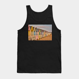 Colourful beach huts on Mersea Island, Essex Tank Top